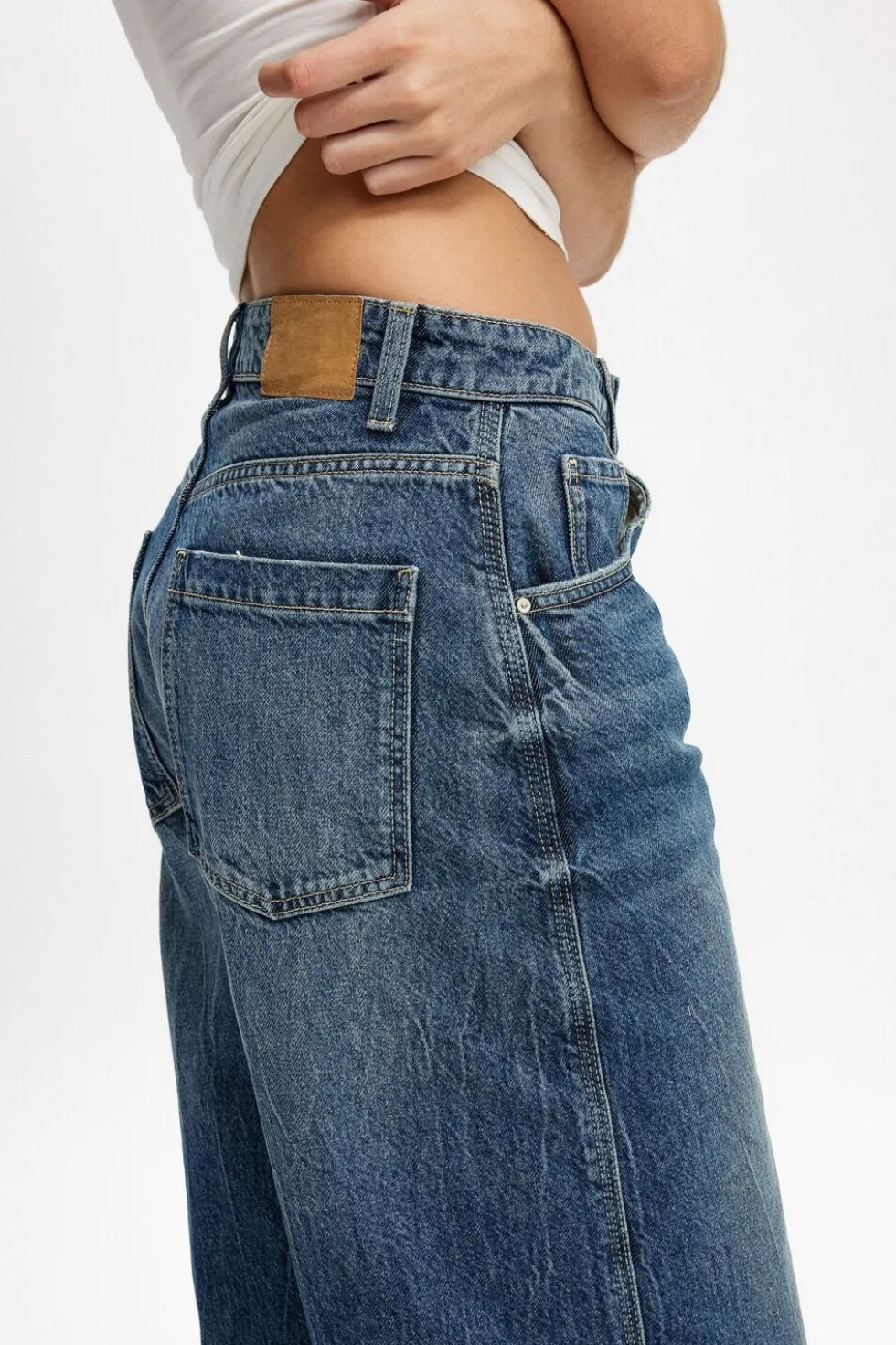 90 S Baggy Denim Jort