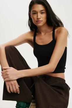 Active Rib T-Bar Cropped Tank