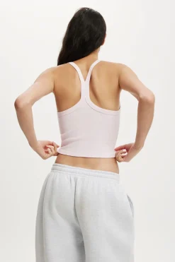 Active Rib T-Bar Cropped Tank