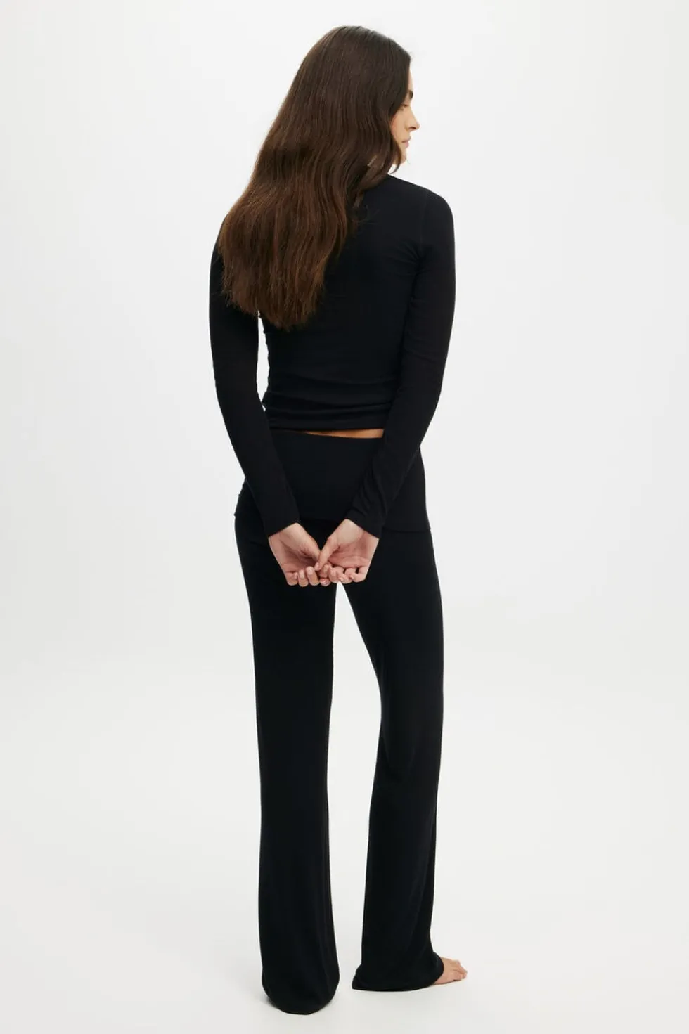 Airy Soft Roll Waist Pant