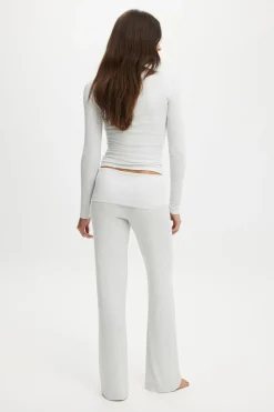 Airy Soft Roll Waist Pant