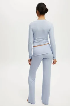 Airy Soft Roll Waist Pant