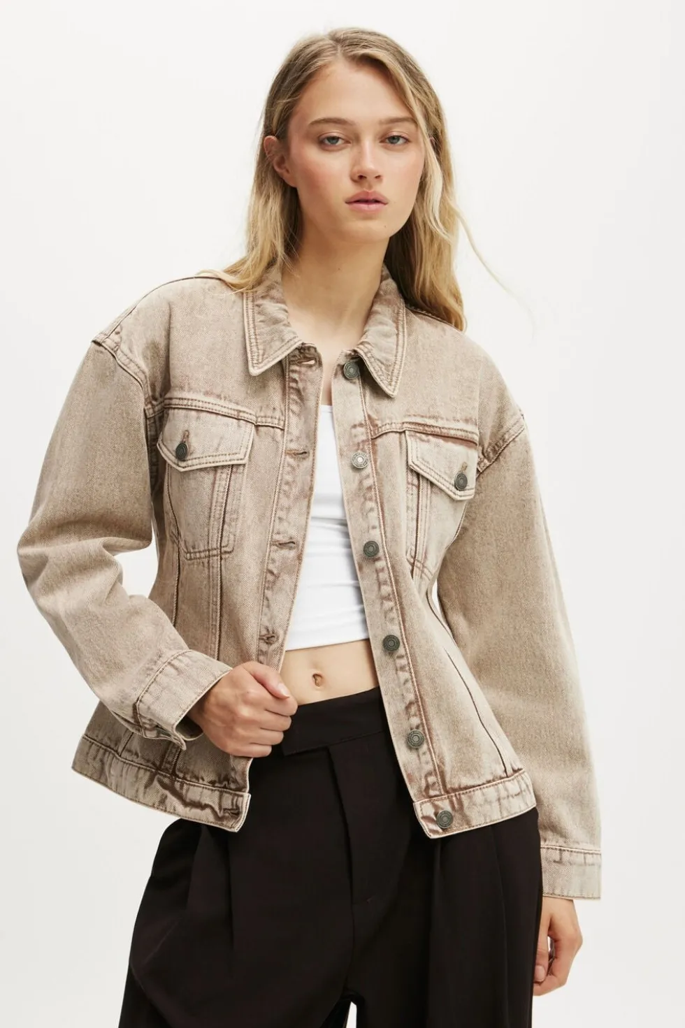 Alva Cinched Denim Jacket