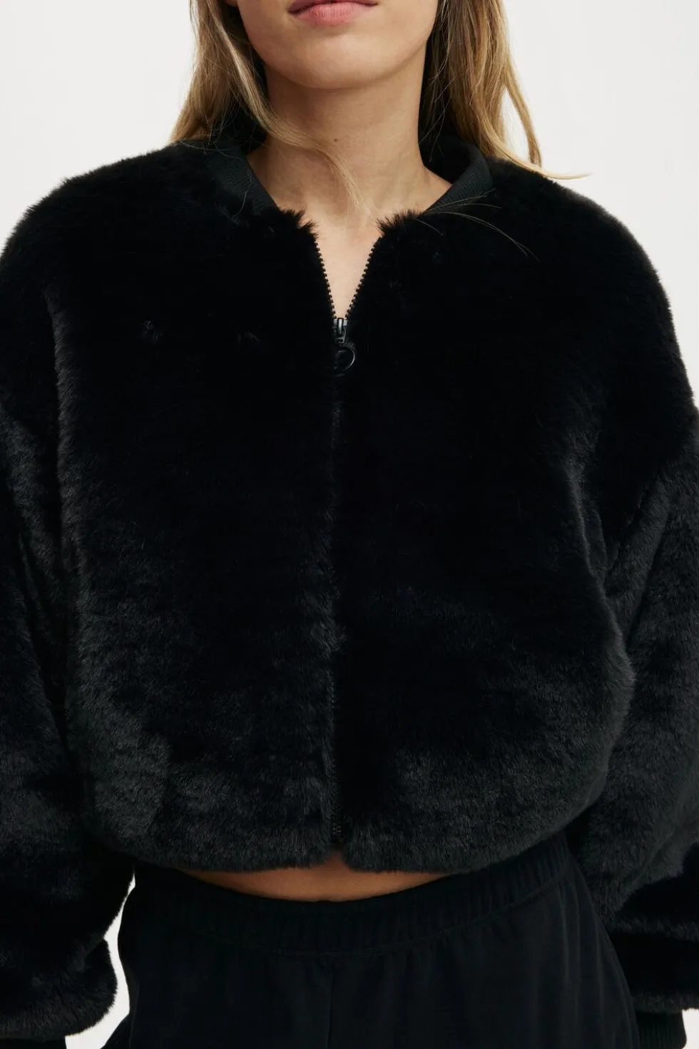 Ariel Faux Fur Bomber Jacket