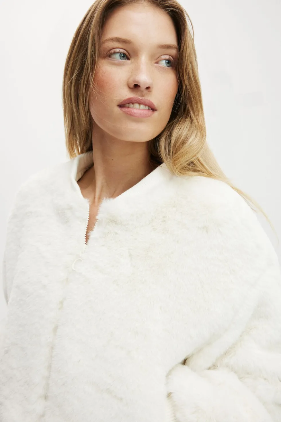 Ariel Faux Fur Bomber Jacket