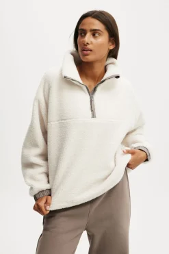 Balance Half Zip Sherpa Pullover Jacket