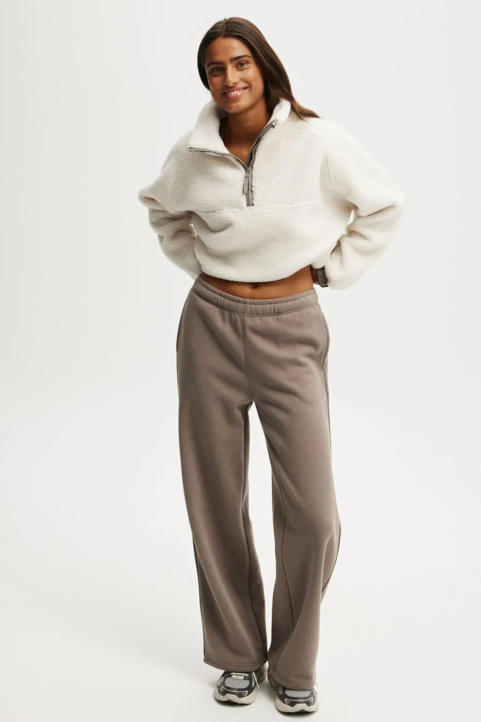 Balance Half Zip Sherpa Pullover Jacket