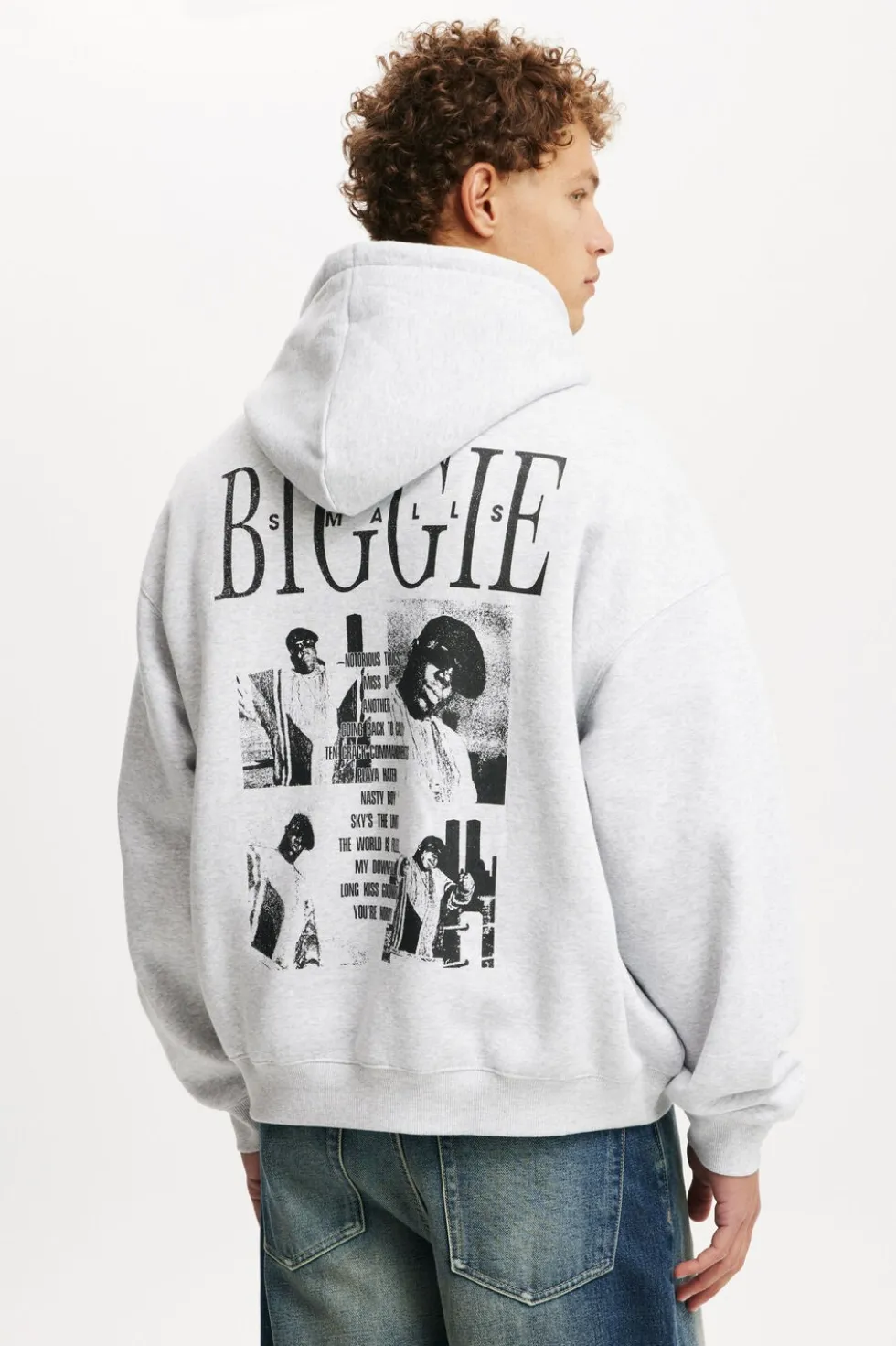 Biggie Smalls Box Fit Music Hoodie
