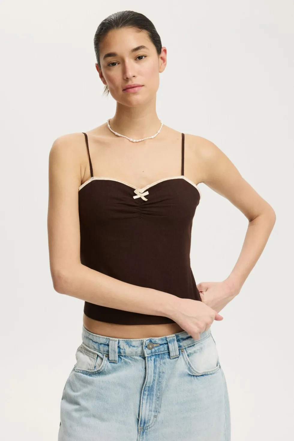 Bow Cotton Cami