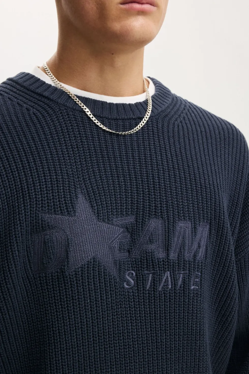 Box Fit Crew Knit