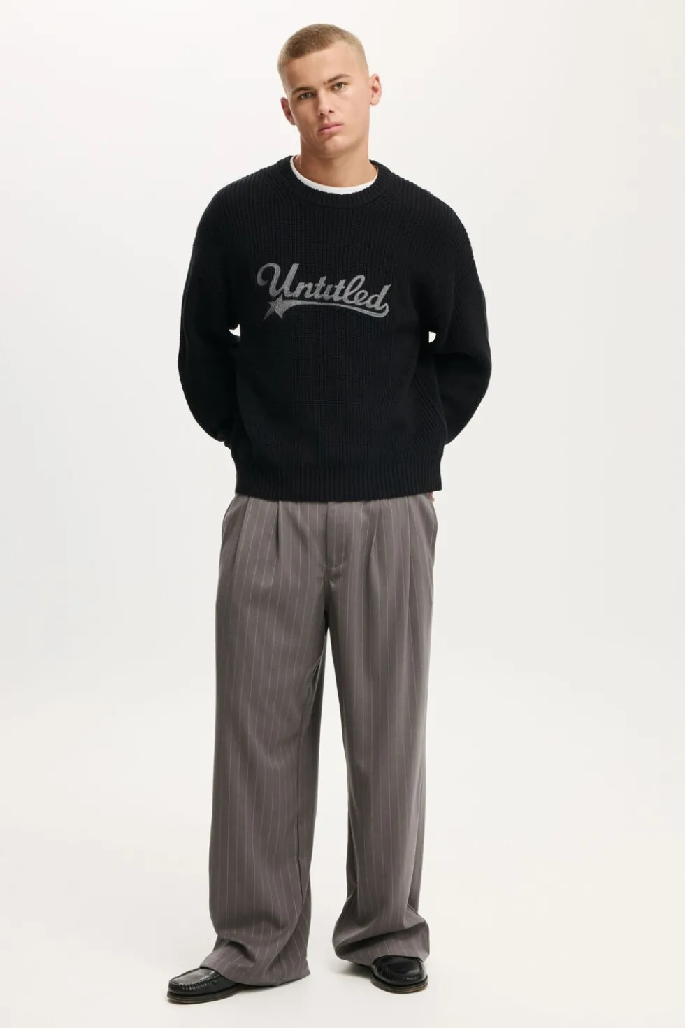 Box Fit Crew Knit