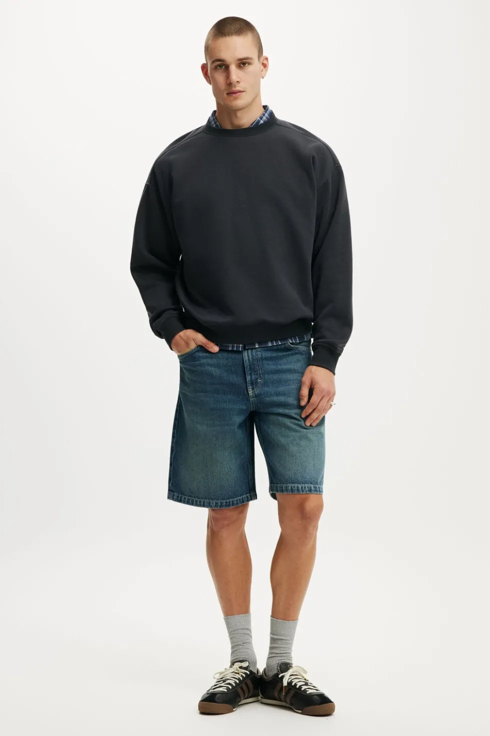 Box Fit Crew Sweater