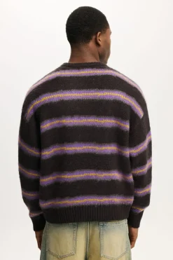 Box Fit Fuzzy Crew Knit