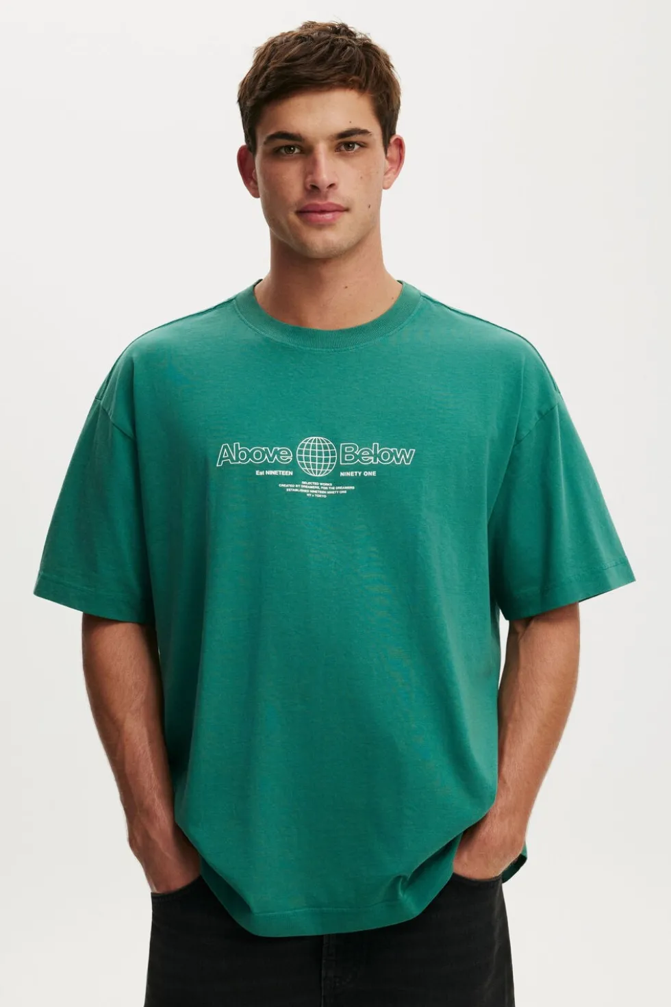 Box Fit Text T-Shirt