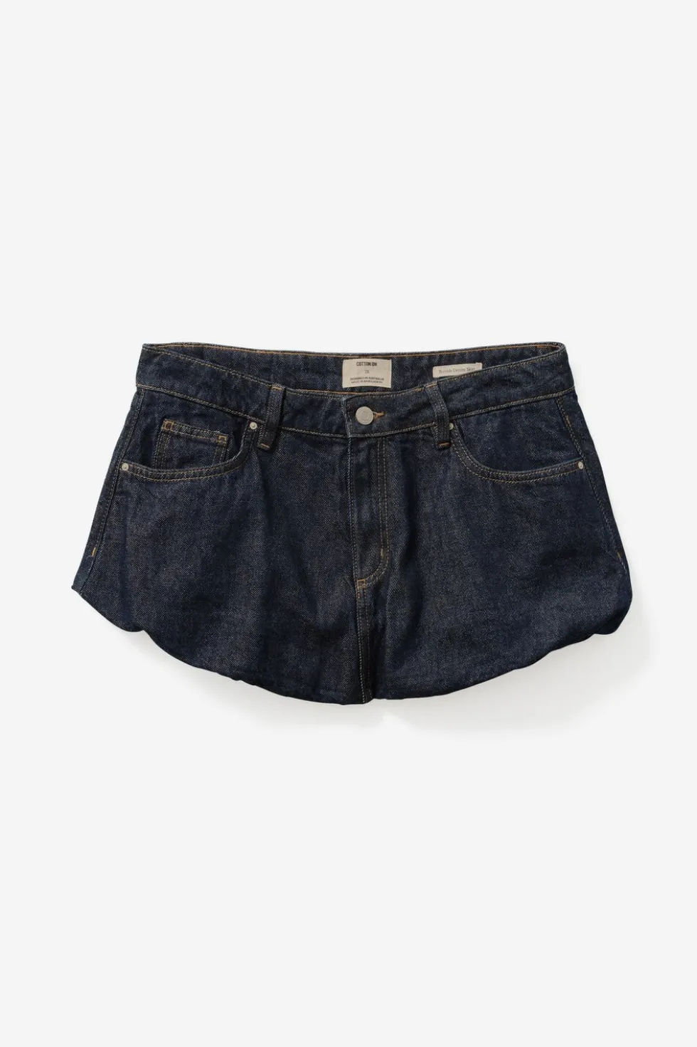 Bubble Denim Skirt