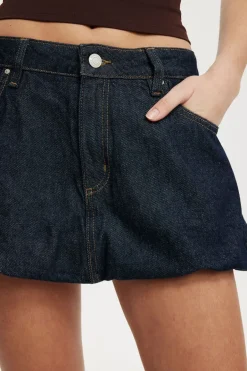 Bubble Denim Skirt