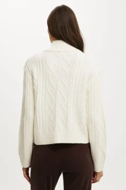 Cable Knit Bomber