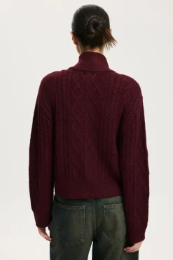 Cable Knit Bomber