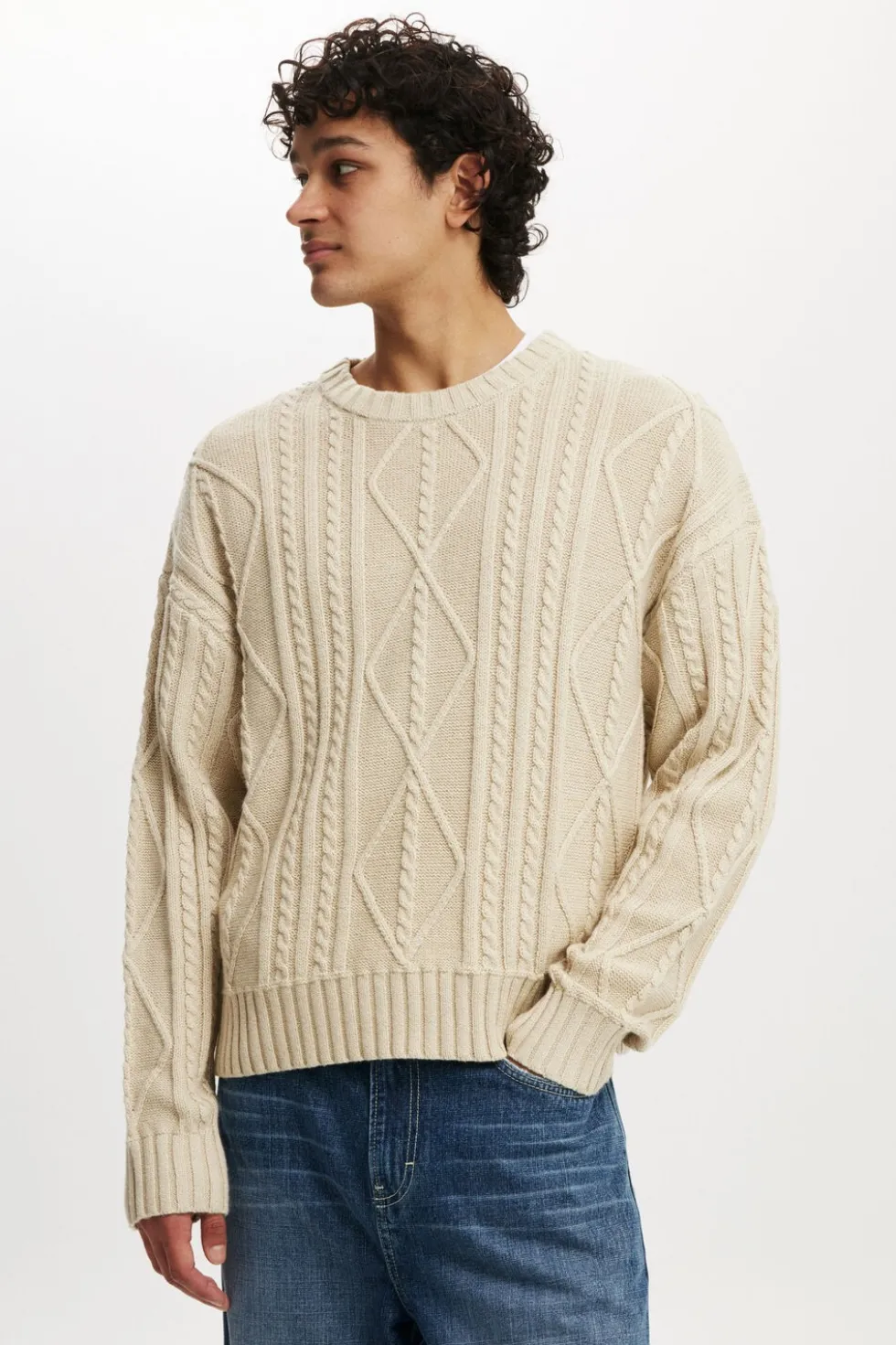 Cable Knit Crew