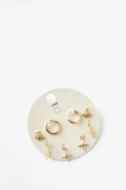 Charm Huggie Set