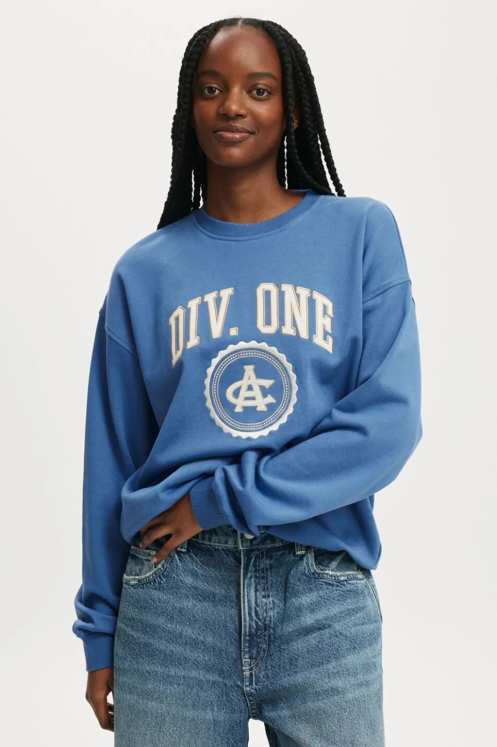 Classic Fleece Graphic Crew Sweatshirt