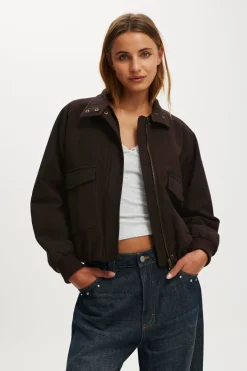 Clover Funnel Neck Bomber
