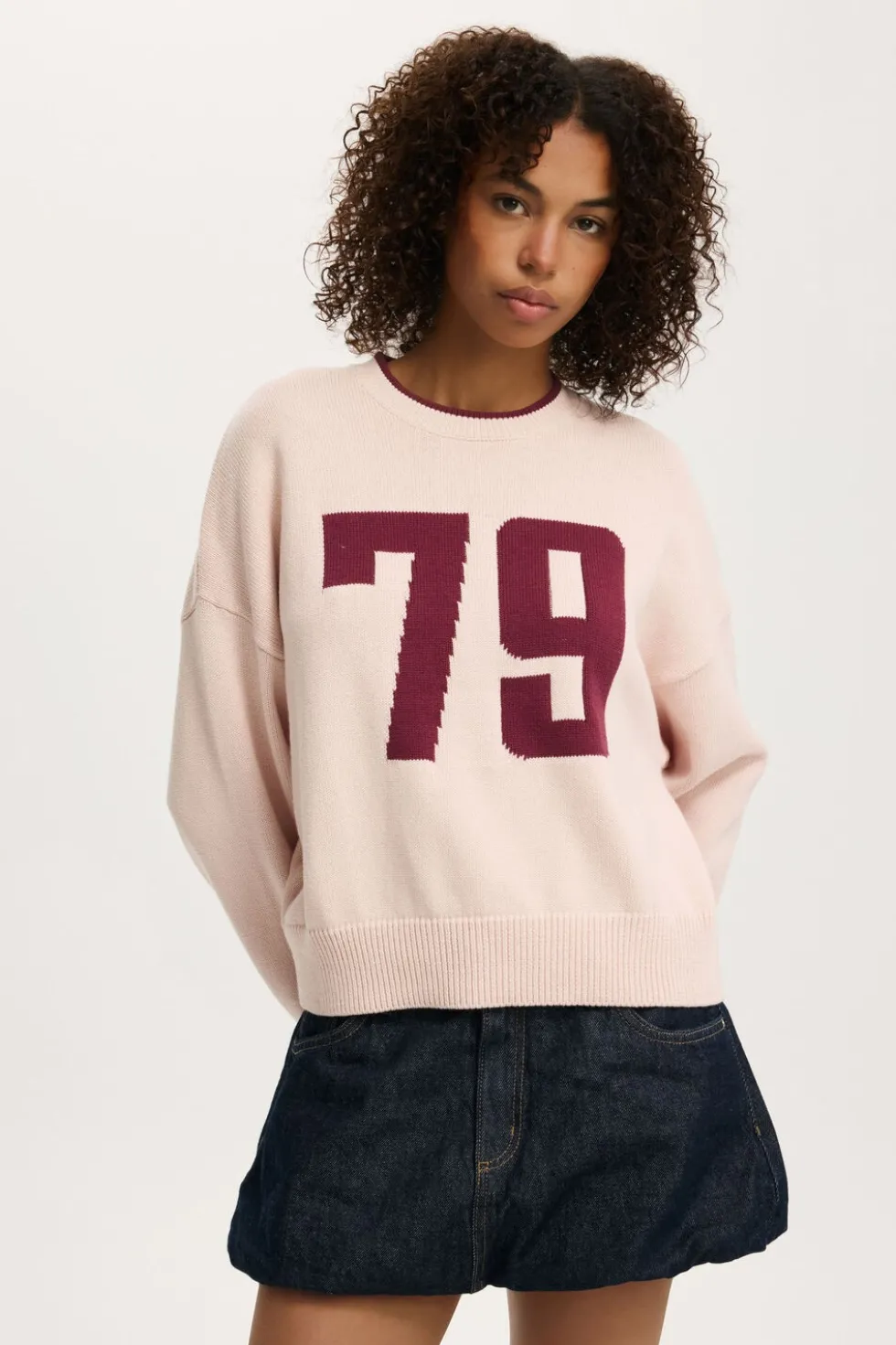 Cotton Crew Neck Sweater