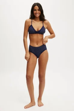 Cotton Lace Triangle Padded Bralette