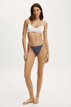 Cotton Pointelle G String Brief