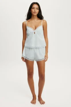 Cotton Soft Lace Trim Short