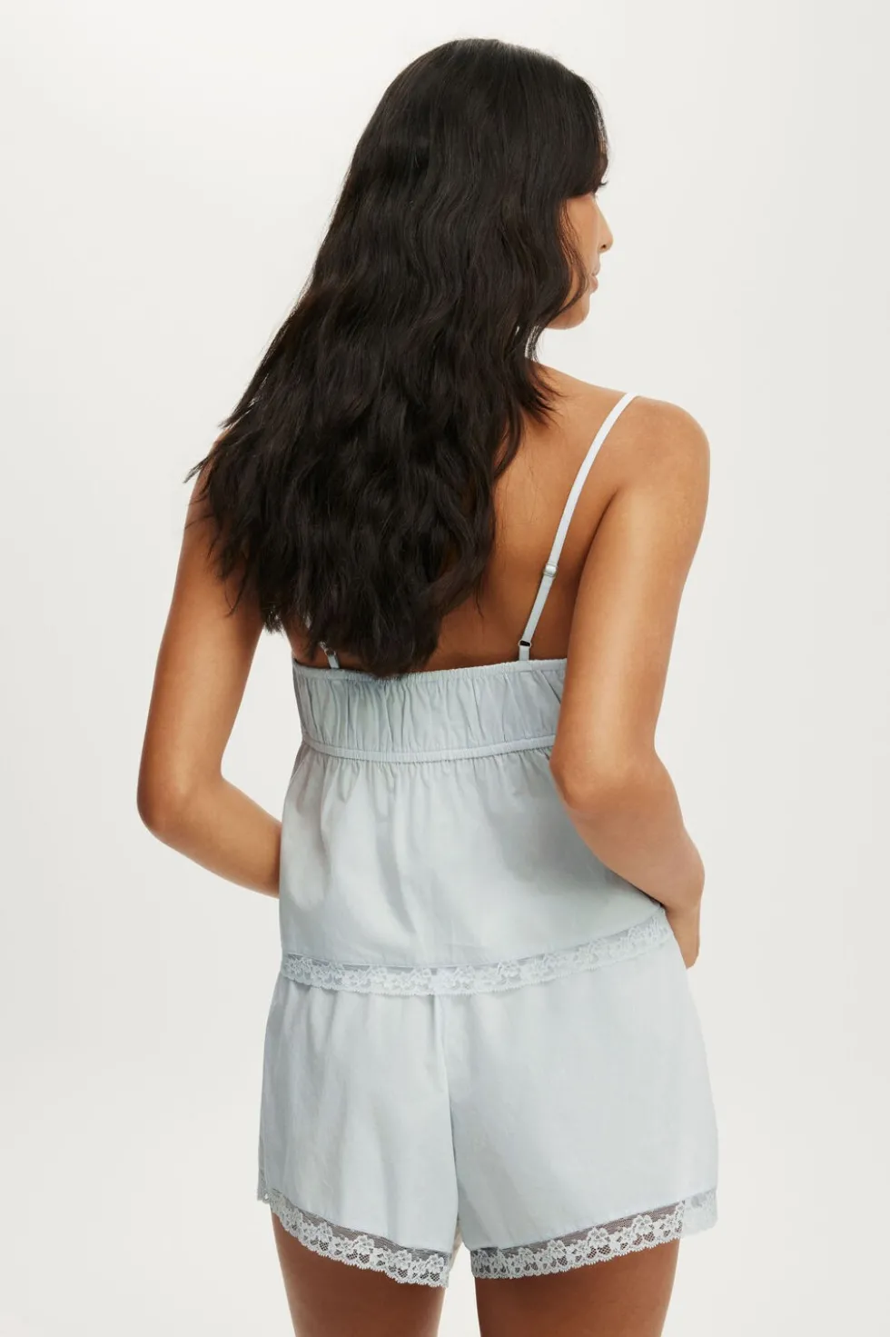 Cotton Soft Lace Trim Short