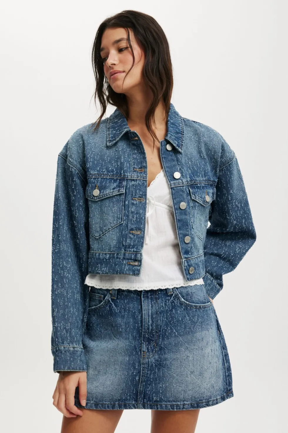Cropped Denim Jacket