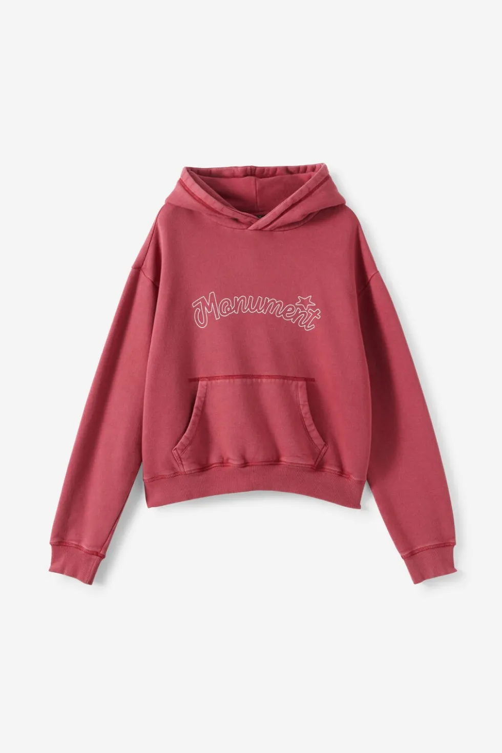Cropped Fit Graphic Hoodie