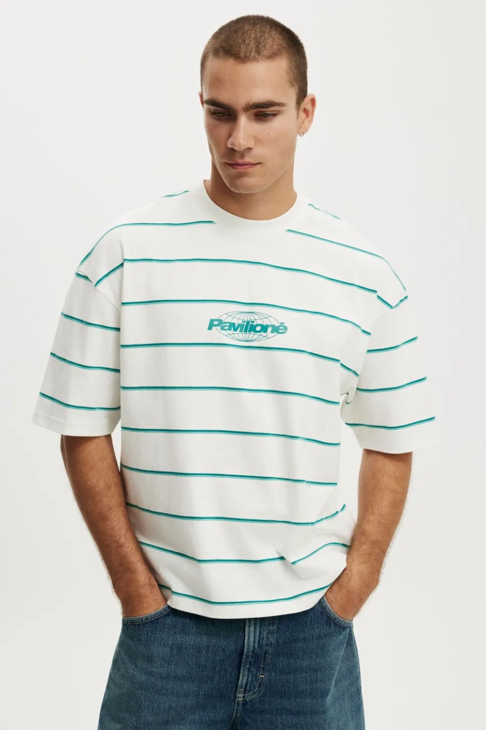 Cropped Fit Graphic T-Shirt