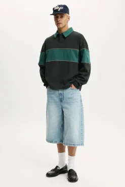 Cropped Fit Rugby Polo