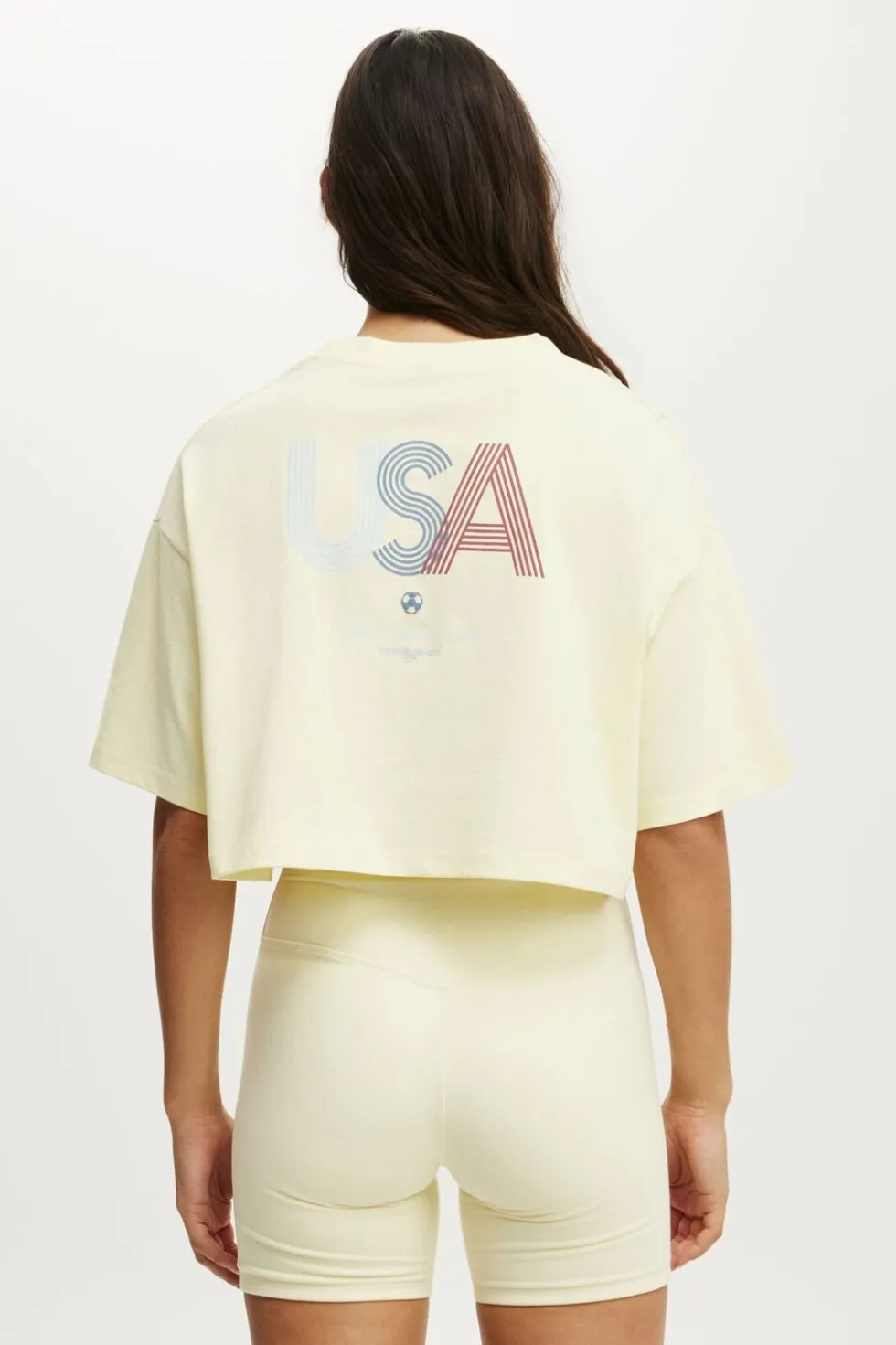 Cropped Graphic Sporty Tee