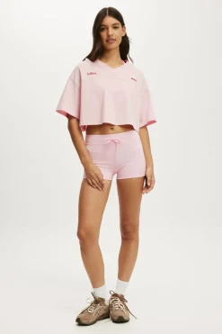 Cropped Graphic Sporty Tee