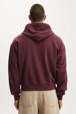 Cropped Zip Up Hoodie