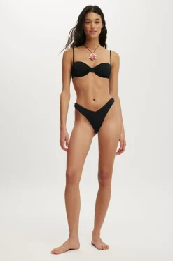 Dip Front High Side Brazilian Bikini Bottom