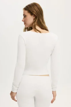 Dreamy Soft Henley Long Sleeve