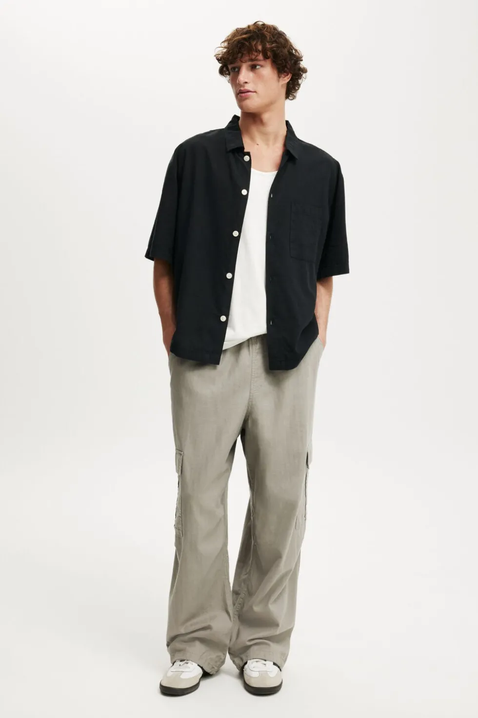 Eli Linen Blend Short Sleeve Shirt