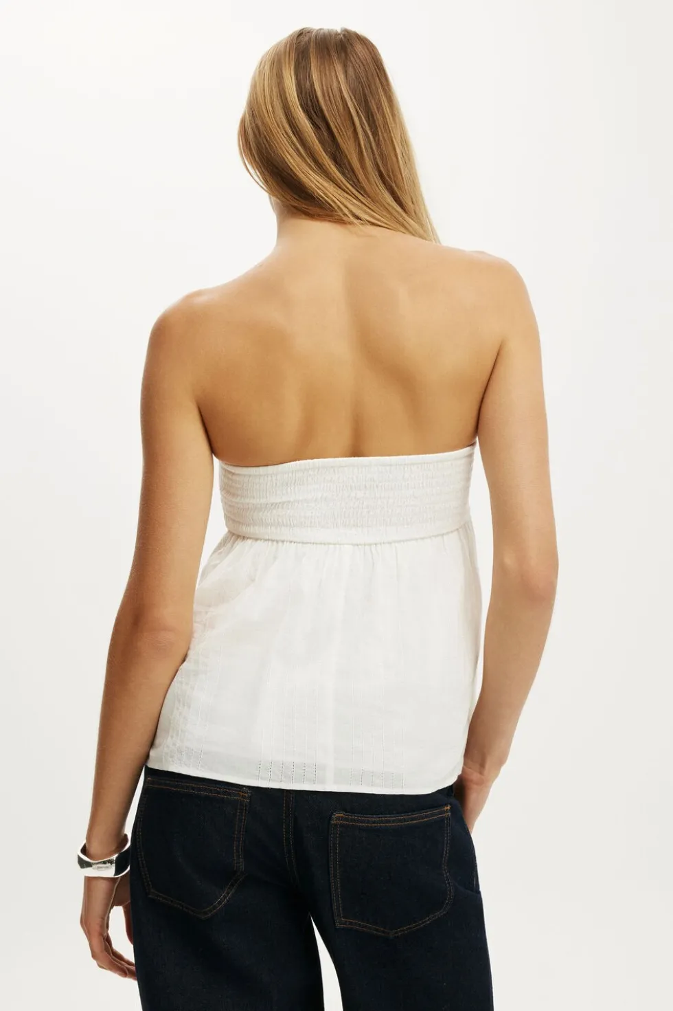 Ellie Strapless Babydoll Top