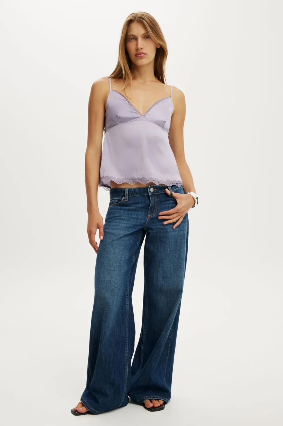 Estelle Satin Lace Cami