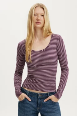Everyday Smooth Scoop Neck Long Sleeve