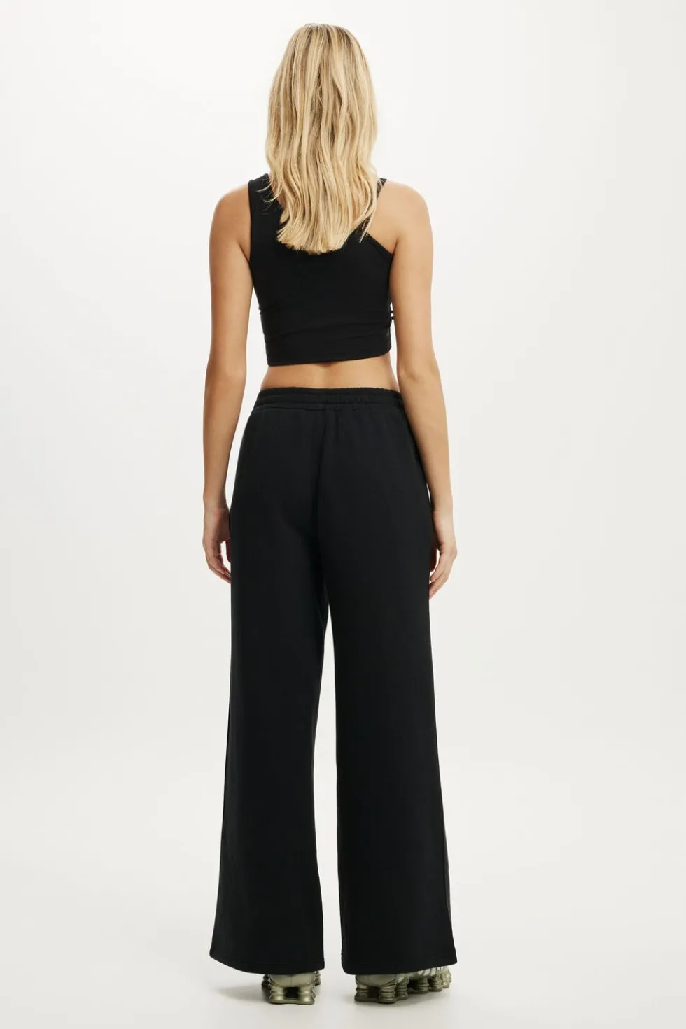 Fleece Wide Leg Sweatpant