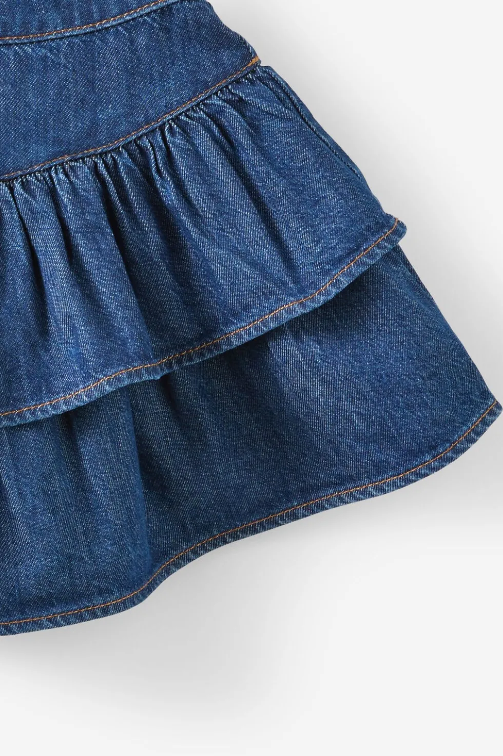 Frill Denim Skirt