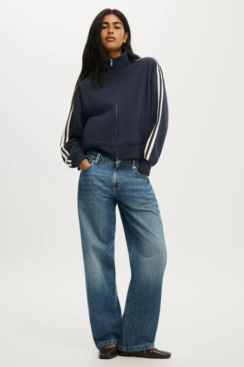Funnel Neck Fleece Zip Through
