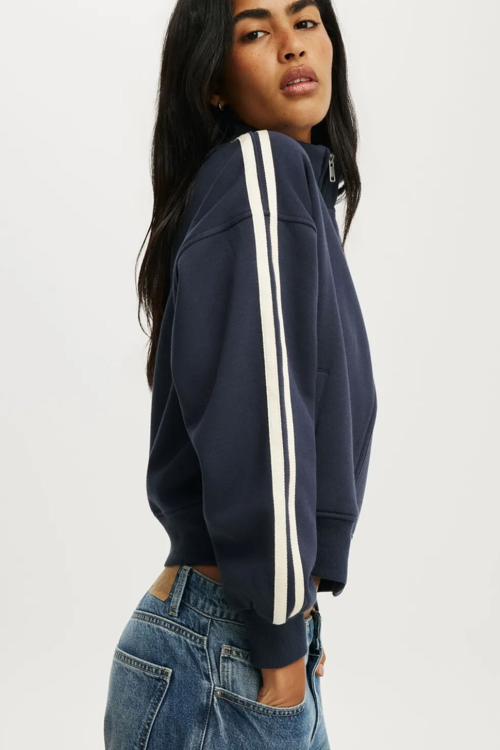 Funnel Neck Fleece Zip Through