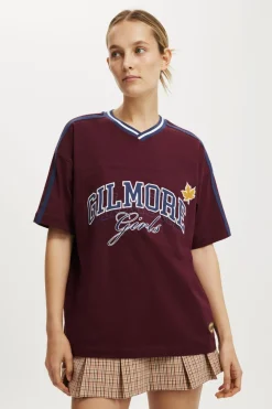 Gilmore Girls V Neck Retro Boxy Tee
