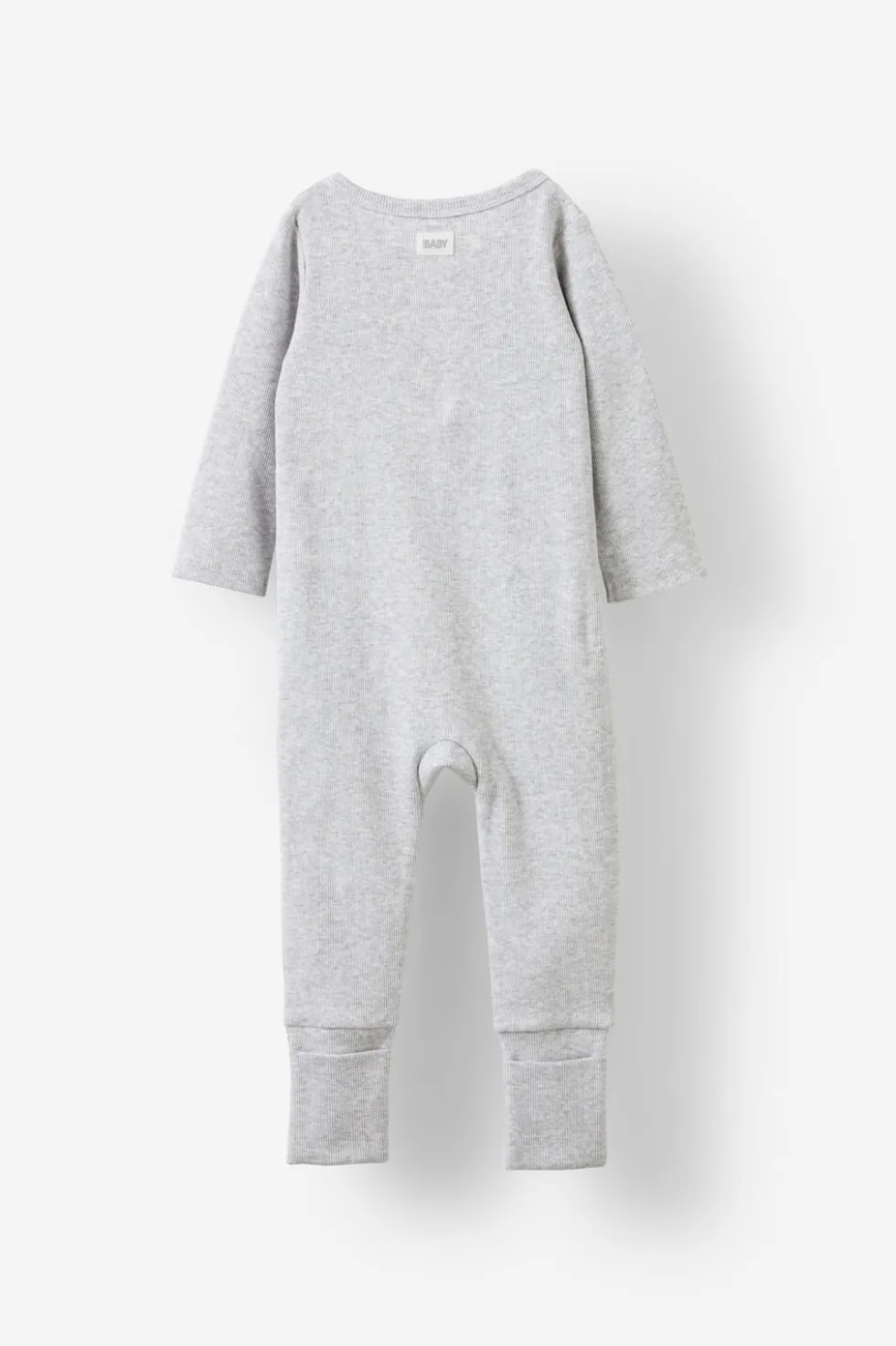 Growie Long Sleeve Rib All In One Romper